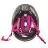 Child helmet FORCE FUN STRIPES PINK-WHITE-GRAY