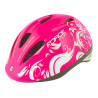 Child helmet FORCE FUN STRIPES PINK-WHITE-GRAY
