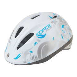 Casque enfant FORCE FUN STRIPES BLANC-GRIS-BLEU