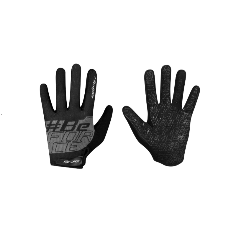 Luvas FORCE MTB SWIPE Summer PRETO-CINZA Luvas FORCE MTB SWIPE Summer PRETO-CINZA