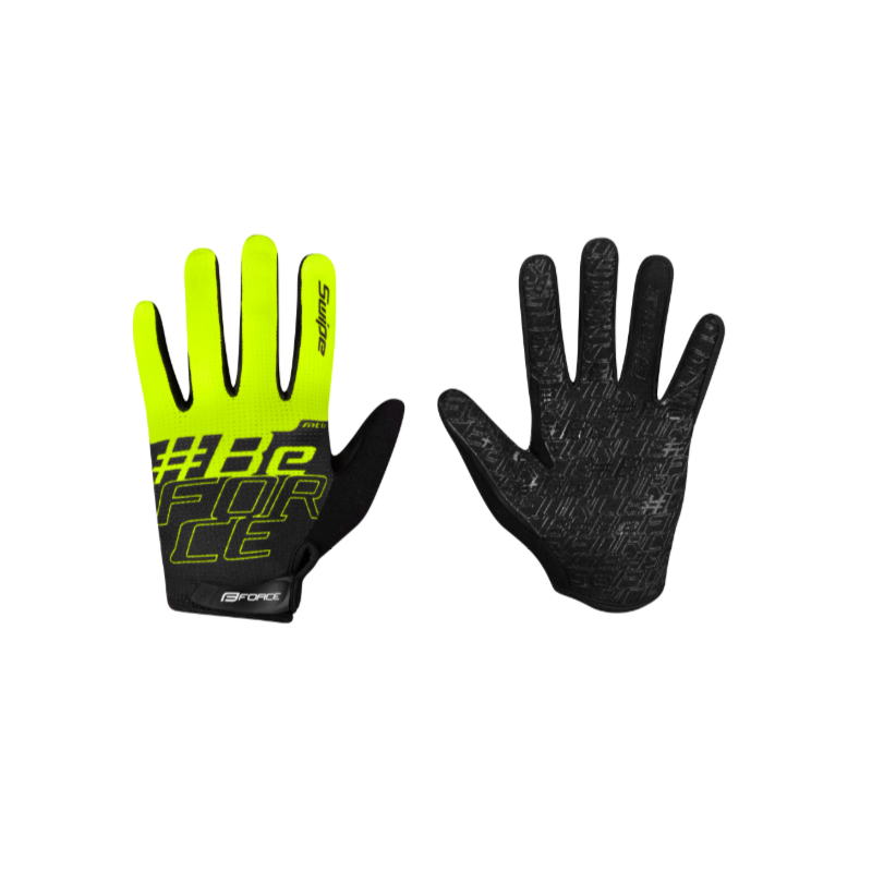 Luvas FORCE MTB SWIPE Summer PRETO-AMARELO Luvas FORCE MTB SWIPE Summer PRETO-AMARELO