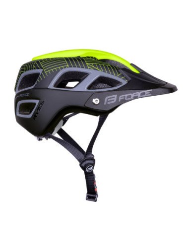  Capacete FORCE AVES MTB PRETO-AMARELO