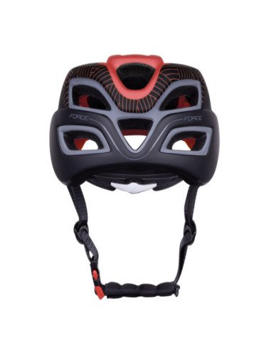  Capacete FORCE AVES MTB VERMELHO-PRETO