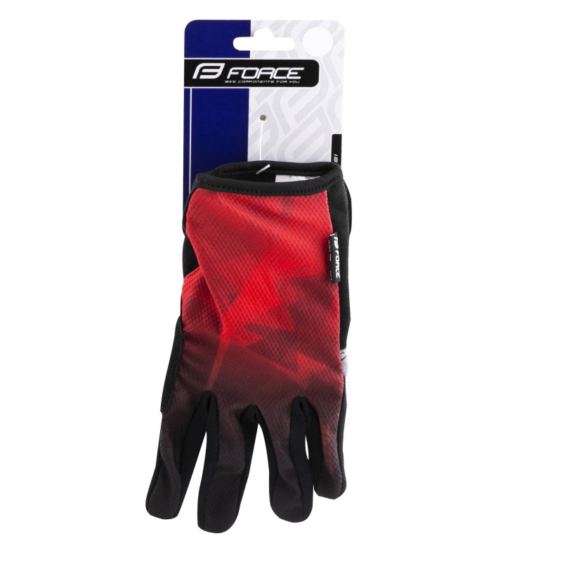 Gloves FORCE MTB CORE RED