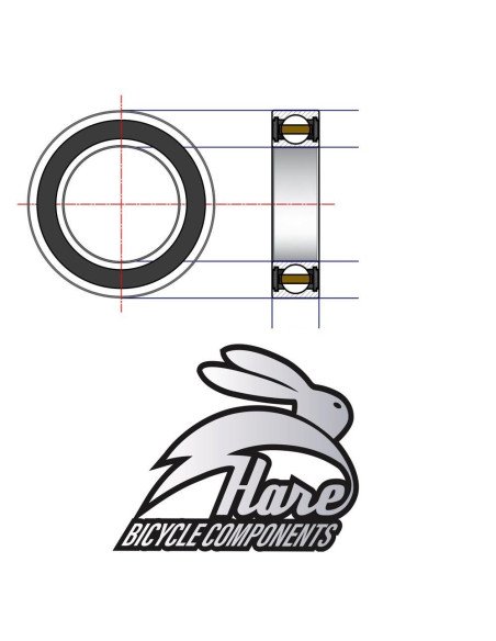 15268 Cerâmico HARE Rolamento