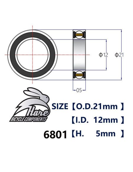 6801 Normal HARE Rolamento
