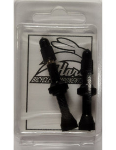 Válvula Tubeless 34mm (par) Hare Bicycle Components PRETO