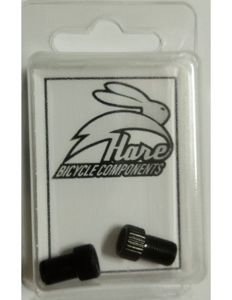 Adaptador Válvula (2units) Hare Bicycle Components PRETO