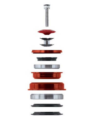  Caixa de direção TAPER 11/8" - 11/2" VERMELHO