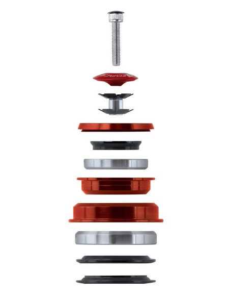  Caixa de direção TAPER 11/8" - 11/2" VERMELHO