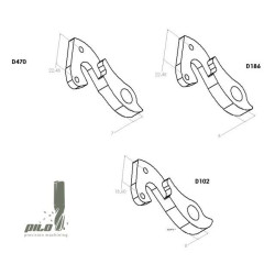 Patte de dérailleur PILO D186