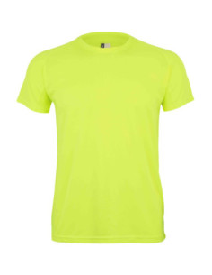 T-SHIRT TÉCNICA MANGA CURTA AMARELO
