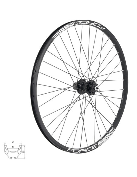 Rodas FORCE BASIC DISC 29 Par Cubo F804505