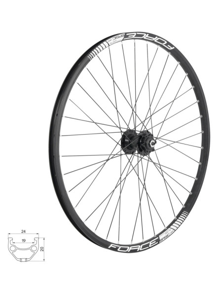  Rodas FORCE BASIC DISC 29 Par Cubo F804505