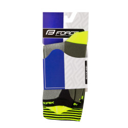 Chaussettes de compression Force STREAK NOIR-JAUNE