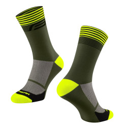 Chaussettes de compression Force STREAK NOIR-JAUNE