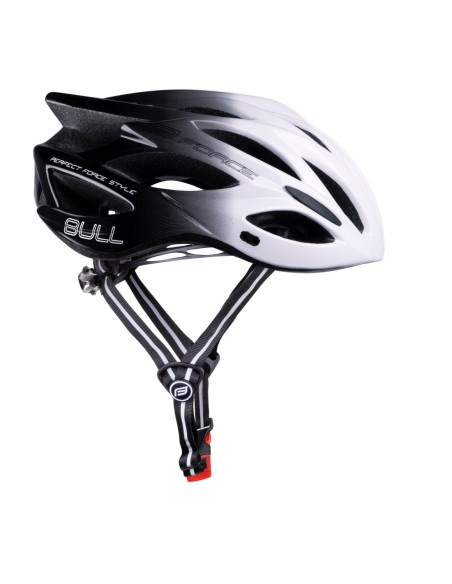  Capacete FORCE BULL HUE BRANCO-PRETO