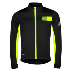 Veste FORCE FROST softshell NOIR-JAUNE