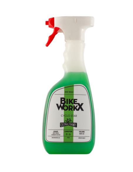 Espuma para manutenção e limpeza BikeWorkx Cyklo Star 500ml