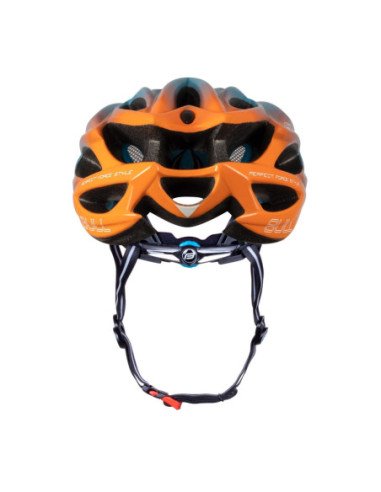  Capacete FORCE BULL HUE AZUL-LARANJA