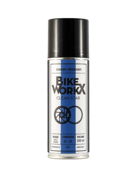 Desengordurante BikeWorkx Clean Star (caixa de 6 unidades 200ml)