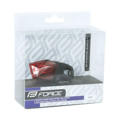 Rear light FORCE CRYSTAL 30LM, 3x LED, USB