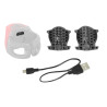 Rear light FORCE CRYSTAL 30LM, 3x LED, USB