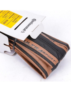 Pneu Continental UltraSport 3 - 28mm PRETO-CASTANHO
