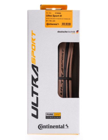  Pneu Continental UltraSport 3 - 28mm PRETO-CASTANHO