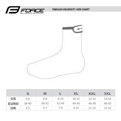 Shoe Covers FORCE PU DRY ROAD