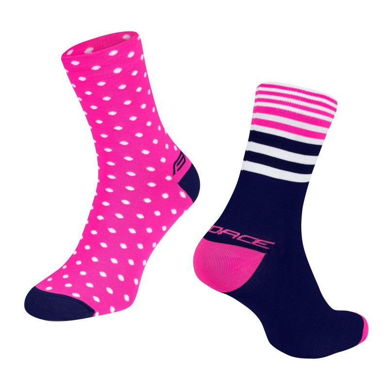 Calcetines de compresión FORCE SPOT ROSA