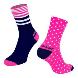 Calcetines de compresión FORCE SPOT ROSA