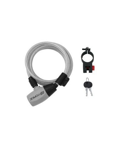 Cadeado Force Componentes 185cm-8mm TRANSPARENTE