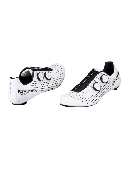 Des chaussures FORCE ROAD REVOLT CARBON BLANC