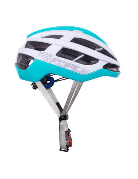  Capacete Force FORCE LYNX BRANCO-TURQUESA
