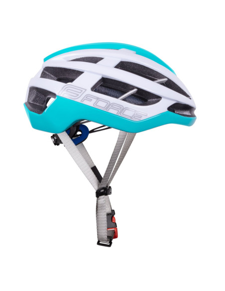  Capacete Force FORCE LYNX BRANCO-TURQUESA