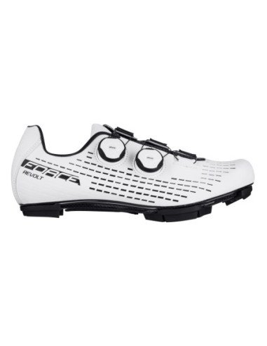 Sapatos FORCE MTB REVOLT CARBON BRANCO