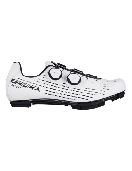 Sapatos FORCE MTB REVOLT CARBON BRANCO