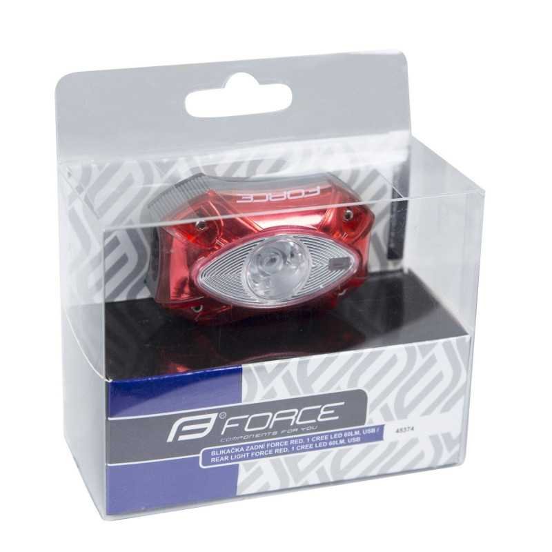 Rear light FORCE RED 60LM