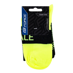 Socks FORCE TRACE BLACK-YELLOW