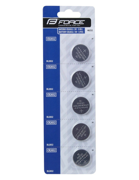 Pilhas CR2032 / 3V 5 unidades