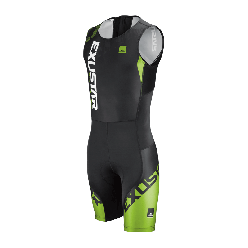 Combinaison de triathlon EXUSTAR E-CT11 NOIR-VERT