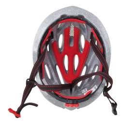 Helmet FORCE HAL BLACK-RED-WHITE