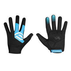 Gloves FORCE MTB POWER BLACK-BLUE