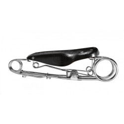 Saddle long spring black TABOR