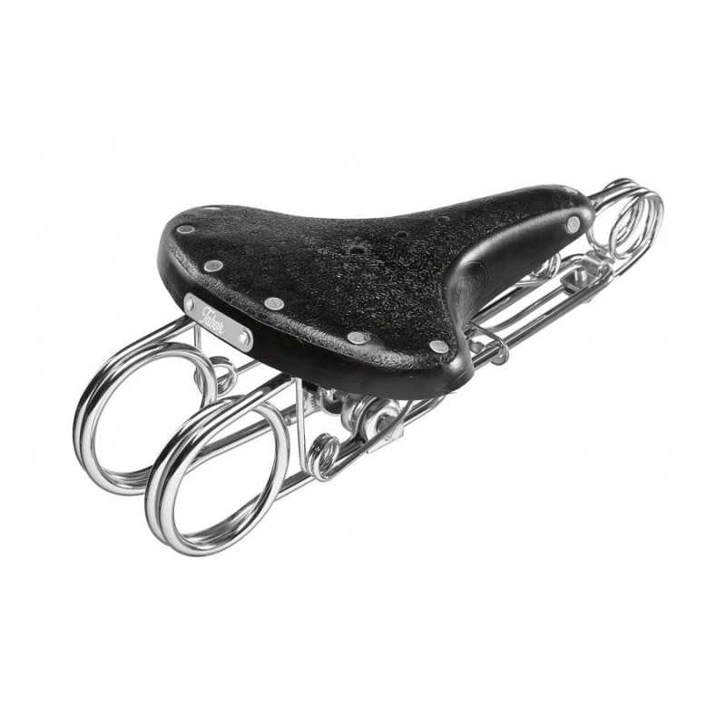 Saddle long spring black TABOR