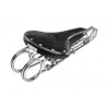 Saddle long spring black TABOR