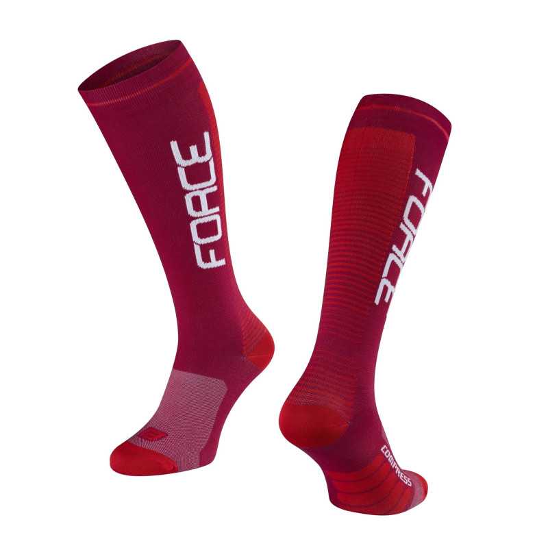 Compression Socks FORCE F COMPRESS RED Compression Socks FORCE F COMPRESS RED