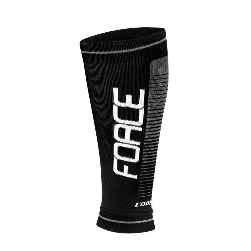 Elastic compression gaiters FORCE F COMPRESS BLACK