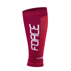 Guêtres de compression élastiques FORCE F COMPRESS ROUGE